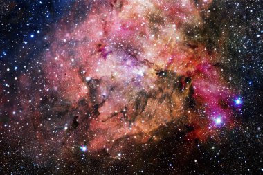 Derin uzayda bir yerde güzel bir galaksi. Kozmik duvar kağıdı. Bu görüntünün elementleri NASA tarafından desteklenmektedir