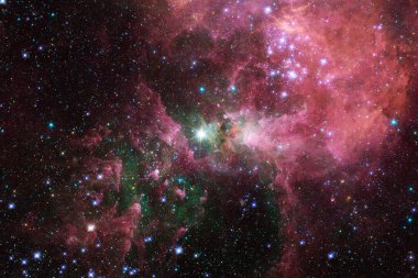 Yıldız kümesi. Nebula. Bu görüntünün elementleri NASA tarafından desteklenmektedir