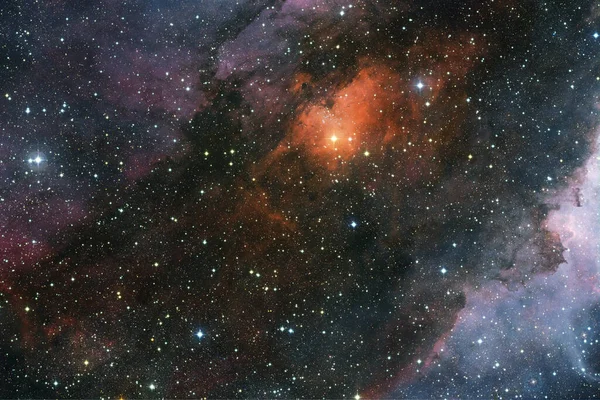 Aglomerado de estrelas. Nebulosa. Elementos desta imagem fornecidos pela NASA — Fotografia de Stock