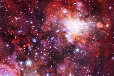 Derin uzay. Fevkalade bilim kurgu canlandırması. Bu görüntünün elementleri NASA tarafından desteklenmektedir.