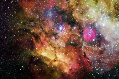 Starfield. Kozmos sanatı. Bu görüntünün elementleri NASA tarafından desteklenmektedir.