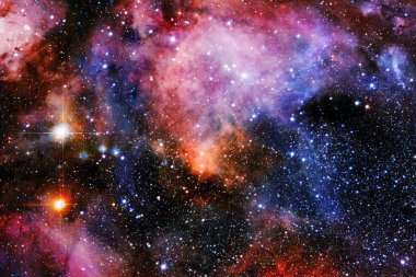 Yıldız kümesi. Starfield. Nebula. Bu görüntünün elementleri NASA tarafından desteklenmektedir.