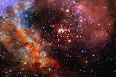 Starfield. Kozmos sanatı. Bu görüntünün elementleri NASA tarafından desteklenmektedir.