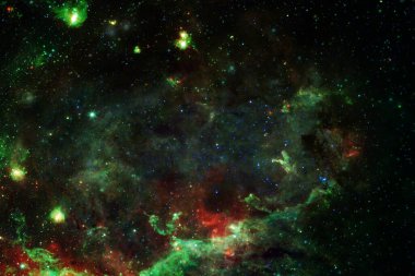 Nebula, uzayın derinliklerinde bir yıldız kümesi. Bilim kurgu sanatı. Bu görüntünün elementleri NASA tarafından desteklenmektedir.