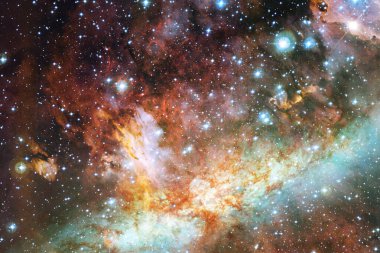 Dış uzay sanatı. Starfield. Harika bir nebula. Bu görüntünün elementleri NASA tarafından desteklenmektedir.