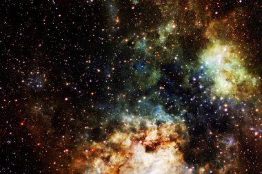 Dış uzayda yıldızları ve galaksileri olan sonsuz evren. Kozmos sanatı. Bu görüntünün elementleri NASA tarafından desteklenmektedir.