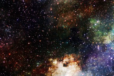 Yıldız kümesi. Starfield. Nebula. Bu görüntünün elementleri NASA tarafından desteklenmektedir.