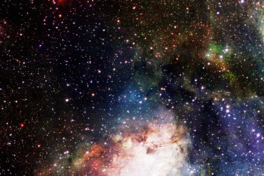 Yıldız kümesi. Starfield. Nebula. Bu görüntünün elementleri NASA tarafından desteklenmektedir.