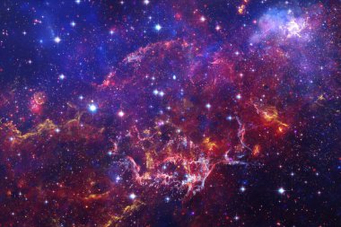 Nebula, uzayın derinliklerinde bir yıldız kümesi. Bilim kurgu sanatı. Bu görüntünün elementleri NASA tarafından desteklenmektedir.