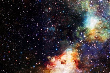 Uzay boşluğu. Bilim kurgu evreni. Bu görüntünün elementleri NASA tarafından desteklenmektedir