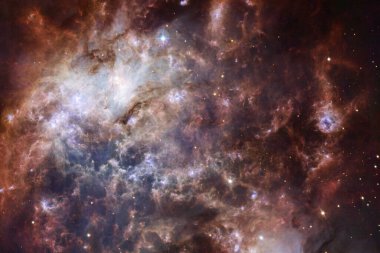 Yıldız kümesi. Starfield. Nebula. Bu görüntünün elementleri NASA tarafından desteklenmektedir.