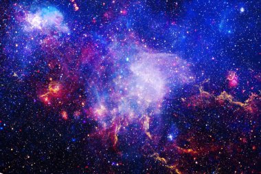 Dış uzayda yıldızları ve galaksileri olan sonsuz evren. Kozmos sanatı. Bu görüntünün elementleri NASA tarafından desteklenmektedir.