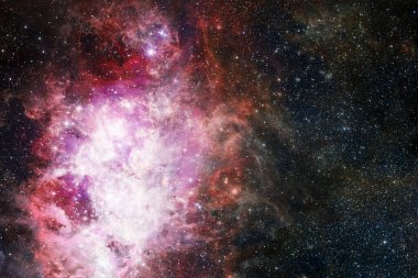 Dış uzay, kozmik manzara. Nebula. Bu görüntünün elementleri NASA tarafından desteklenmektedir.