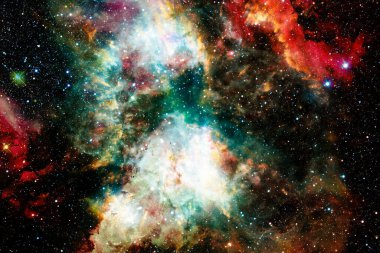 Nebula, uzayın derinliklerinde bir yıldız kümesi. Bu görüntünün elementleri NASA tarafından desteklenmektedir