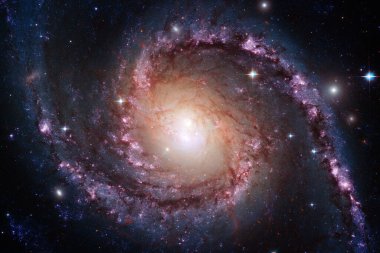 Güzel galaksi. Bu görüntünün elementleri NASA tarafından desteklenmektedir