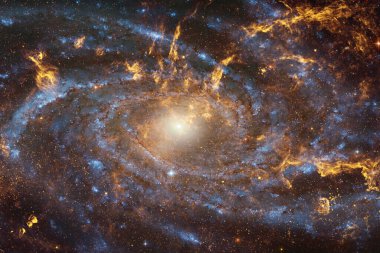 Uzay boşluğu. Bilim kurgu evreni. Bu görüntünün elementleri NASA tarafından desteklenmektedir