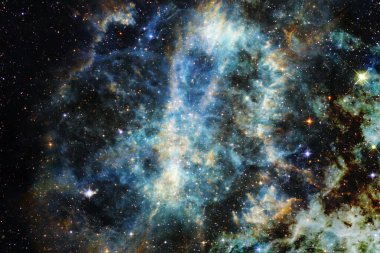Dış uzay, kozmik manzara. Nebula. Bu görüntünün elementleri NASA tarafından desteklenmektedir.