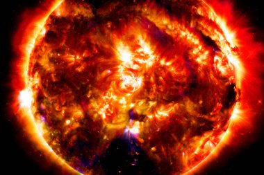 Starfield. Kozmos sanatı. Bu görüntünün elementleri NASA tarafından desteklenmektedir.