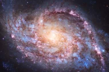 Dış uzayda yıldızları ve galaksileri olan sonsuz evren. Kozmos sanatı. Bu görüntünün elementleri NASA tarafından desteklenmektedir.