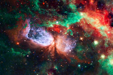 Uzay boşluğu. Bilim kurgu evreni. Bu görüntünün elementleri NASA tarafından desteklenmektedir