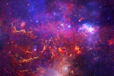 Nebula, uzayın derinliklerinde bir yıldız kümesi. Bilim kurgu sanatı. Bu görüntünün elementleri NASA tarafından desteklenmektedir.