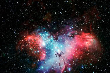 Dış uzay, kozmik manzara. Nebula. Bu görüntünün elementleri NASA tarafından desteklenmektedir.