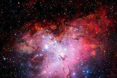Dış uzay, kozmik manzara. Nebula. Bu görüntünün elementleri NASA tarafından desteklenmektedir.
