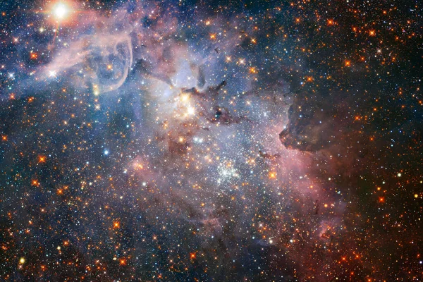 Universo Infinito Con Estrellas Galaxias Espacio Exterior Arte Del Cosmos —  Fotos de Stock