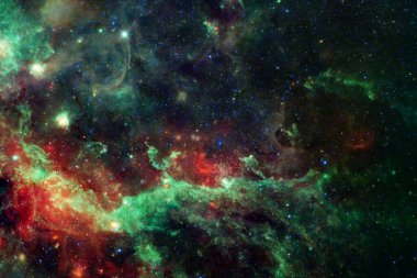 Dış uzay sanatı. Starfield. Harika bir nebula. Bu görüntünün elementleri NASA tarafından desteklenmektedir.