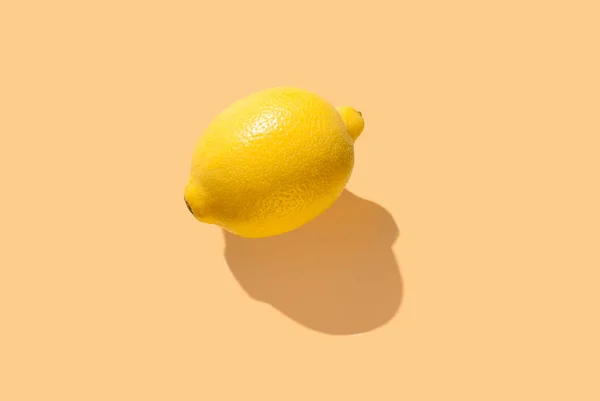 Yellow Lemon Fruit Yellow Pastel Soft Color Background Citrus Fruits — Stock Photo, Image