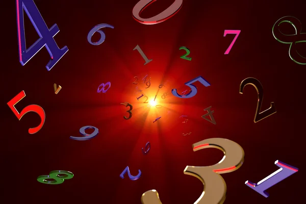 Conhecimento mágico sobre números (Numerologia ). — Fotografia de Stock