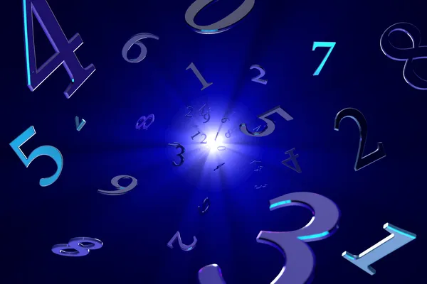 Magical numbers (numerology). — Stock Photo, Image