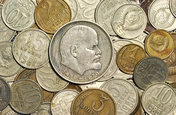 Coins of the Soviet union — Stock Photo, Image