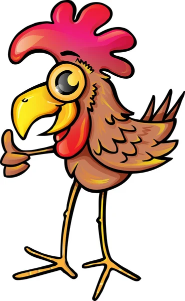 Caricatura de pollo — Vector de stock