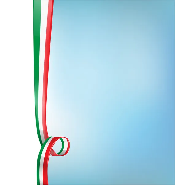 Fondo con bandera italiana — Vector de stock