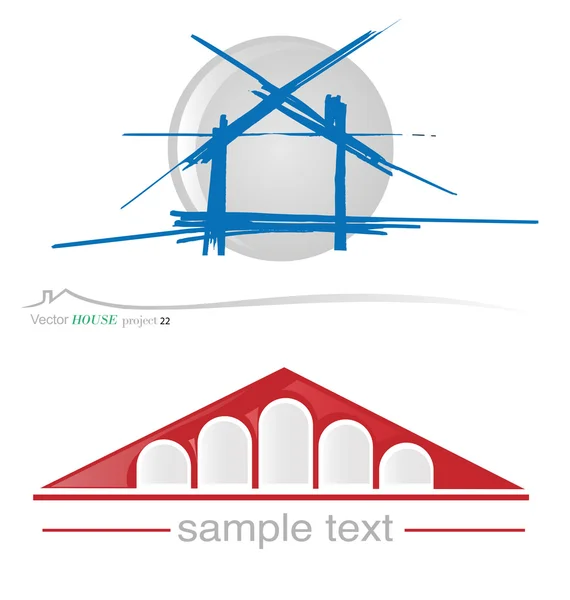 Proyecto de casa — Archivo Imágenes Vectoriales