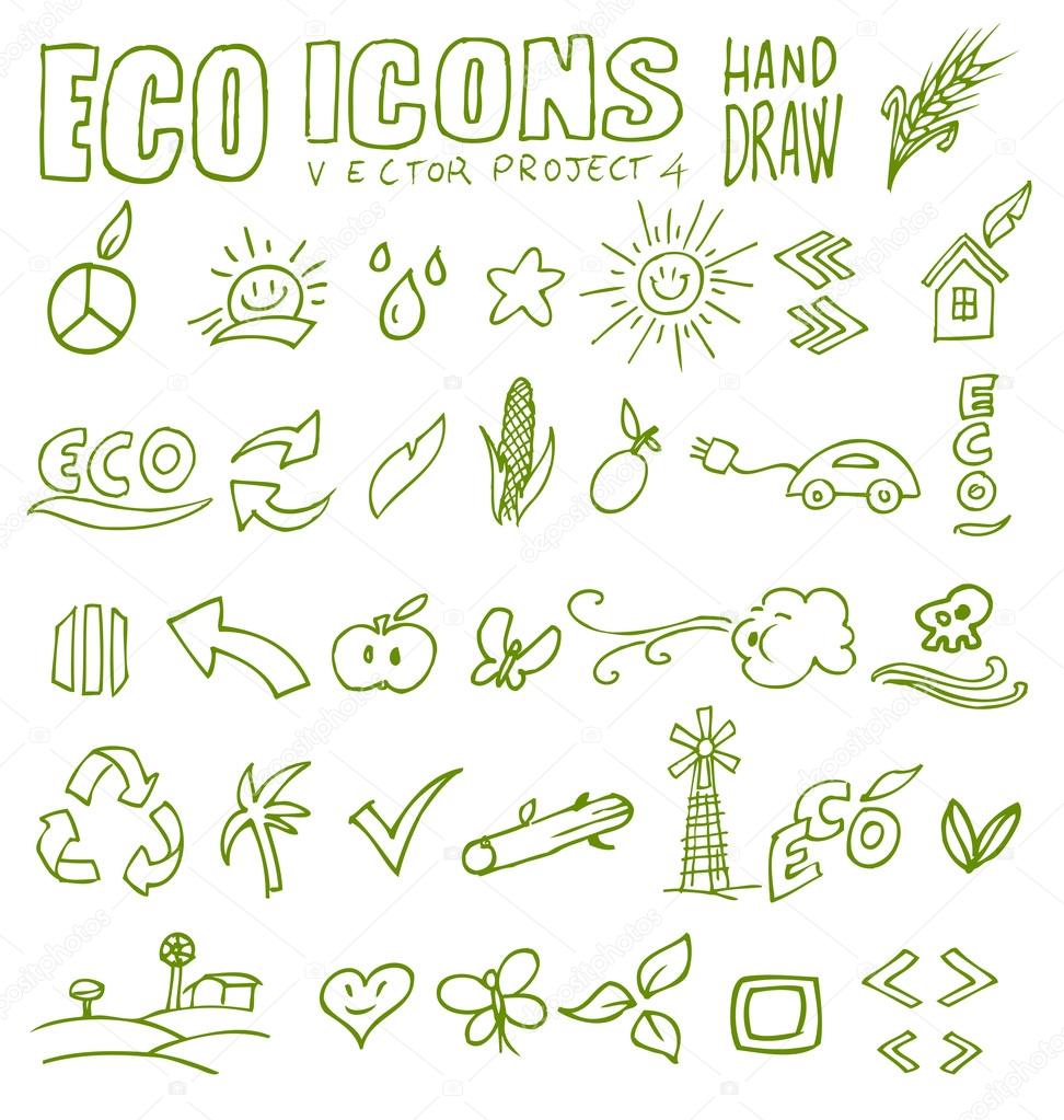 eco icons hand draw 4