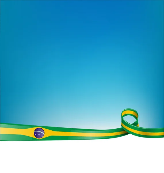 Bandera brasileña fondo — Vector de stock