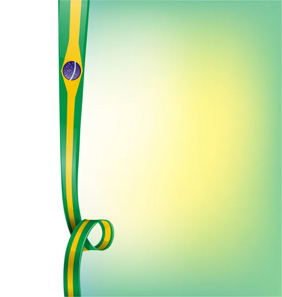 Bandiera brasiliana sfondo — Vettoriale Stock