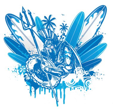 Poseidon sörfçü
