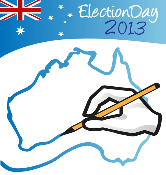 День виборів austalian — стоковий вектор