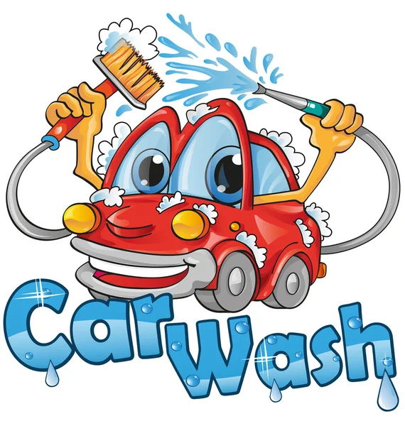 Carwash service — Stockvector