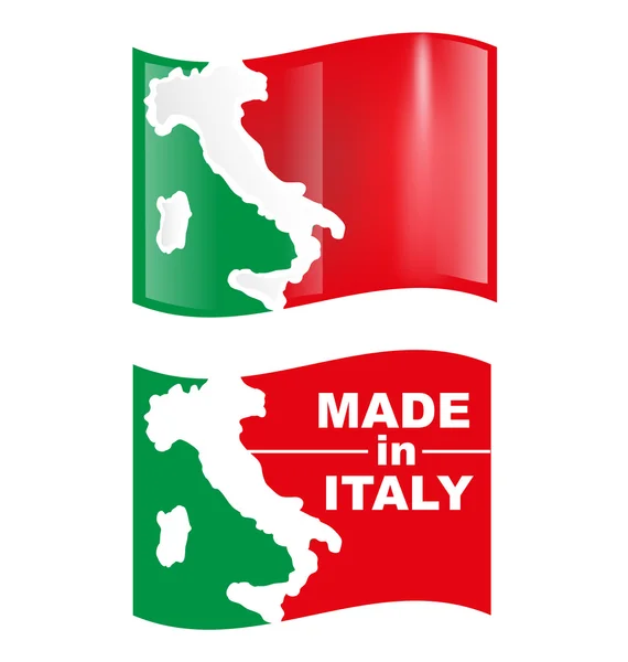 Bandera de símbolo italiano — Archivo Imágenes Vectoriales