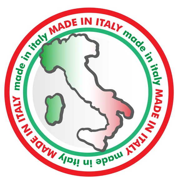 Hergestellt in italien symbol — Stockvektor