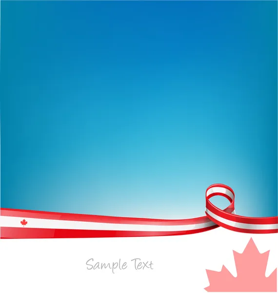 Fondo de Canadá con bandera — Vector de stock