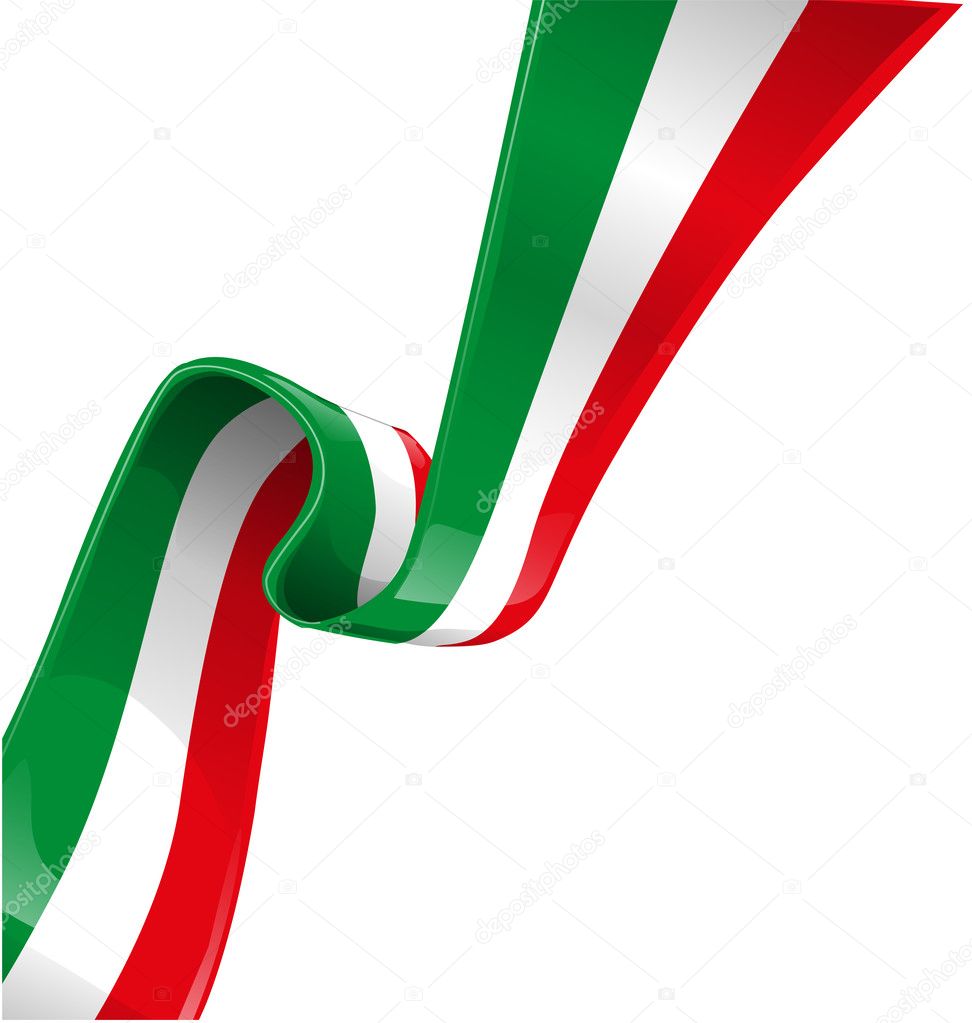 Italian background with flag