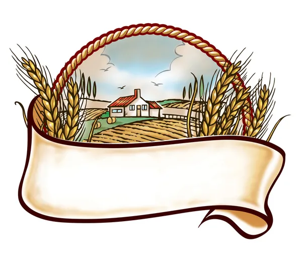 Farm embleme — Stock Photo, Image