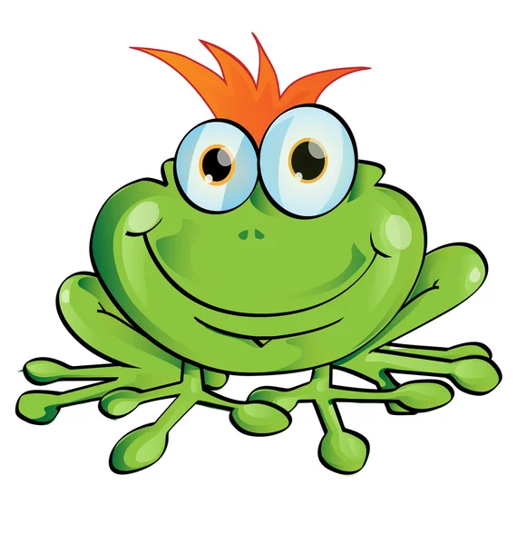 Funny frog — Stock Vector