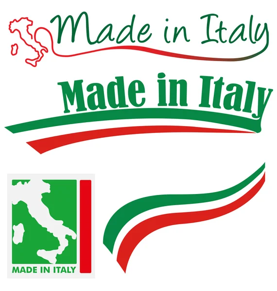 Made in italy set — Stock Vector