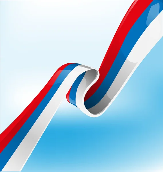 Bandiera del nastro russo sullo sfondo — Vettoriale Stock